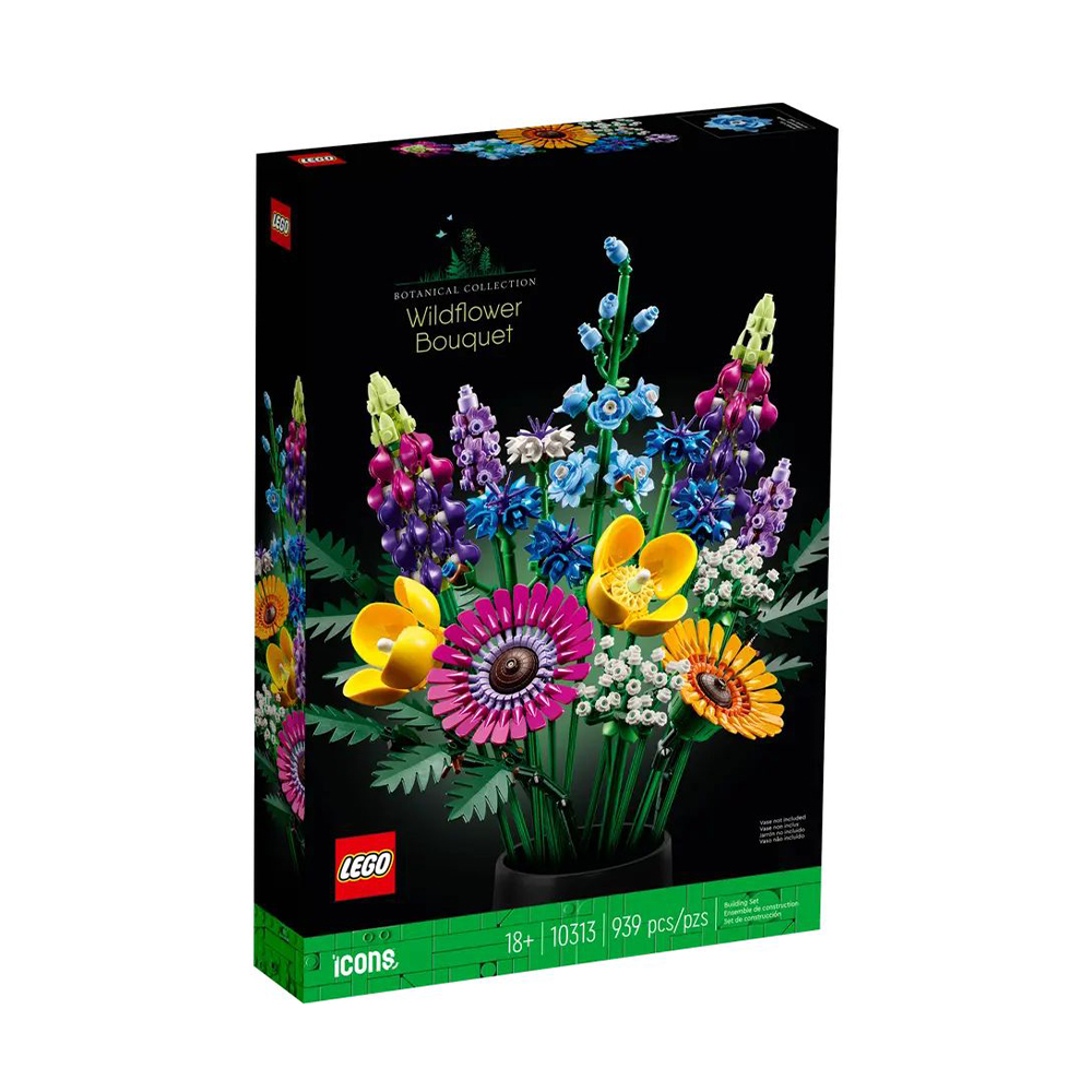 

Конструктор LEGO Icons Букет польових квітів, 939 деталей, від 18 років (10313)
