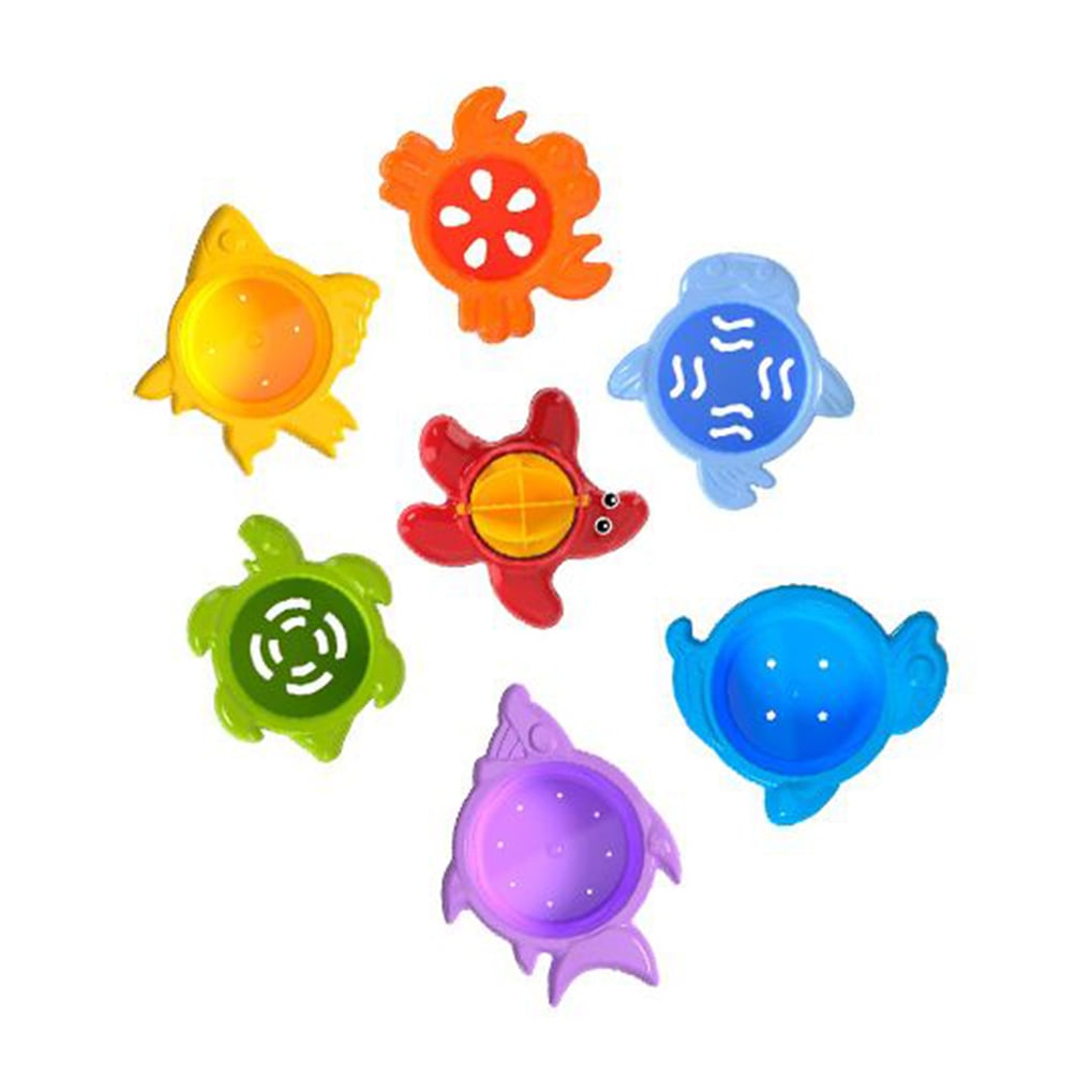 

Розвивальна іграшка-піраміда TechnoK Морські мешканці, від 1 року, 7 елементів, 14*13*9.2 см (6580)