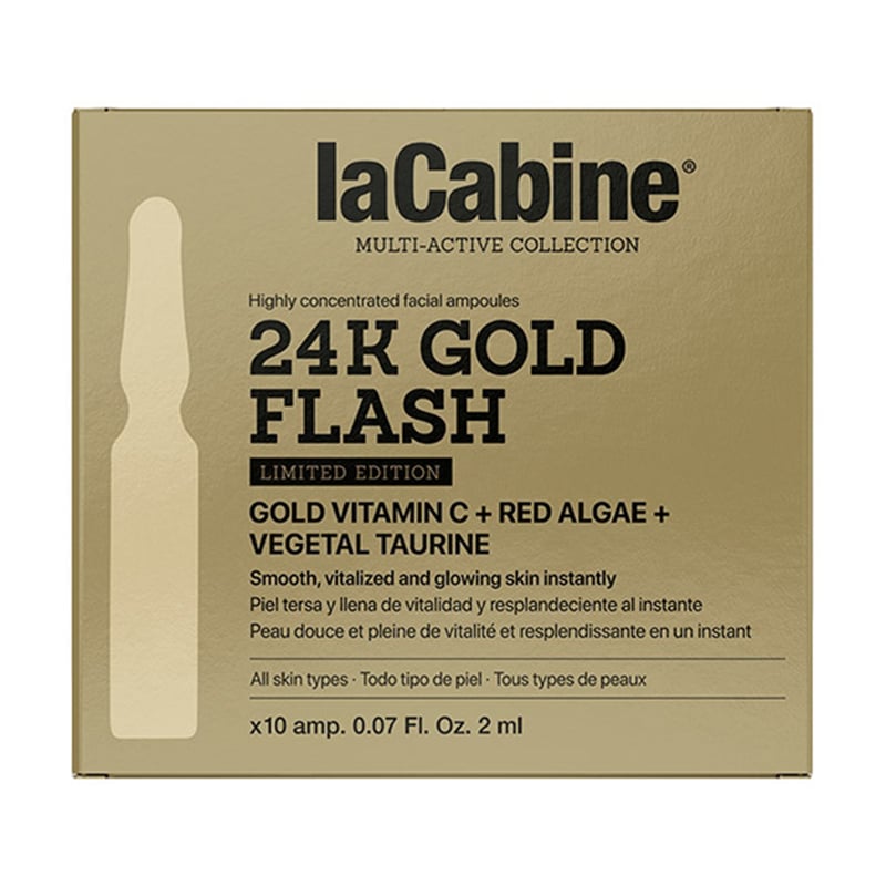 

Підтягувальна ампула для обличчя La Cabine 24K Gold Flash Ampoules, 10*2 мл