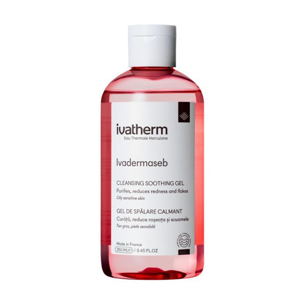

Заспокійливий гель для очищення обличчя Ivatherm Ivadermaseb Cleansing Soothing Gel, 250 мл