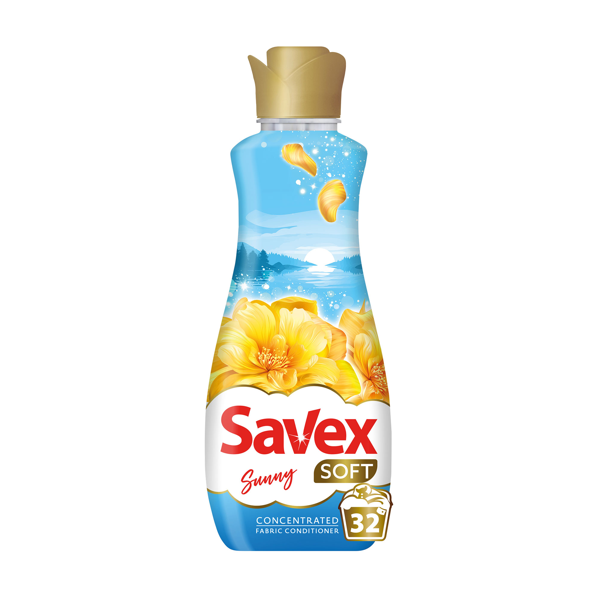 

Кондиціонер для тканин Savex Soft Sunny, 32 цикли прання, 800 мл