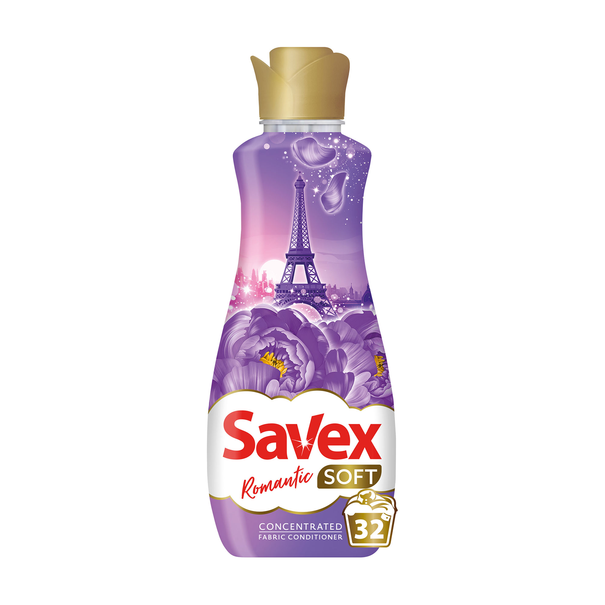 

Кондиціонер для тканин Savex Soft Romantic, 32 цикли прання, 800 мл