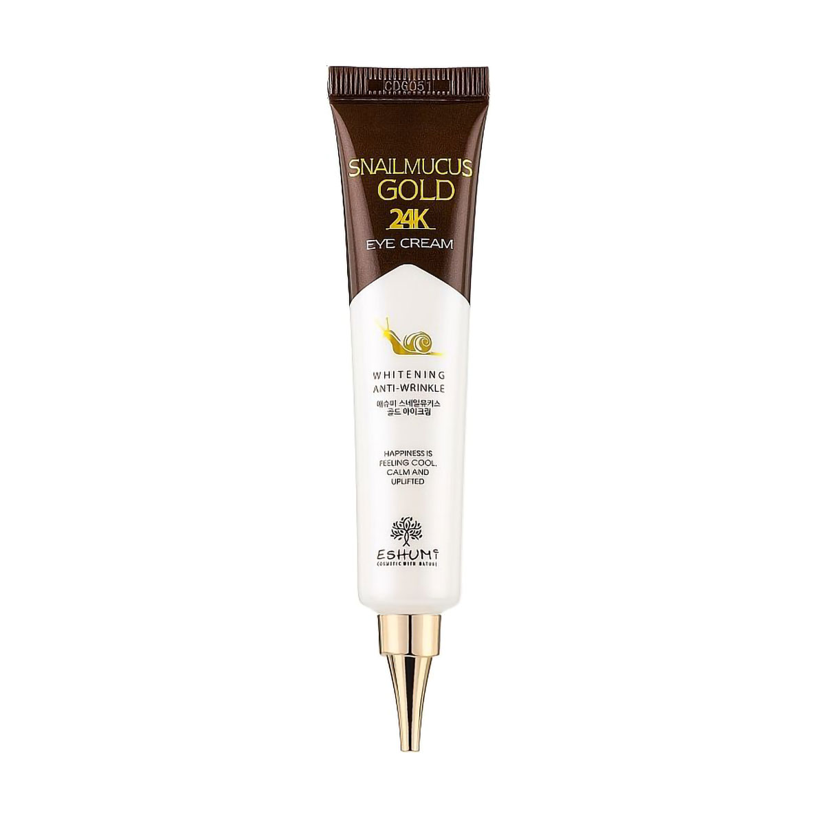 

Крем для шкіри навколо очей Eshumi Snail Mucus Gold 24К Eye Cream з муцином равлика та 24К золотом, 40 мл