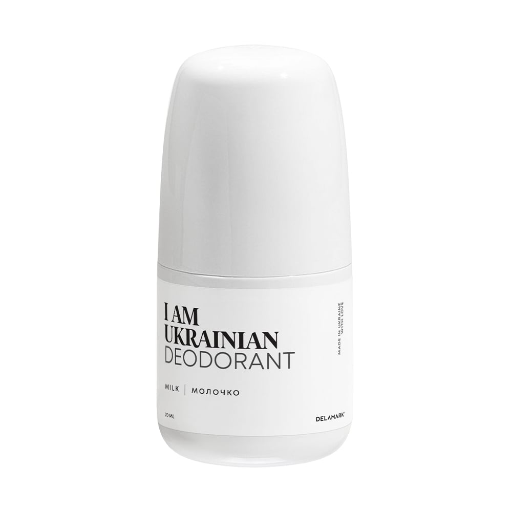 

Уцінка! Натуральний кульковий дезодорант DeLaMark I am Ukrainian Молочко, 70 мл