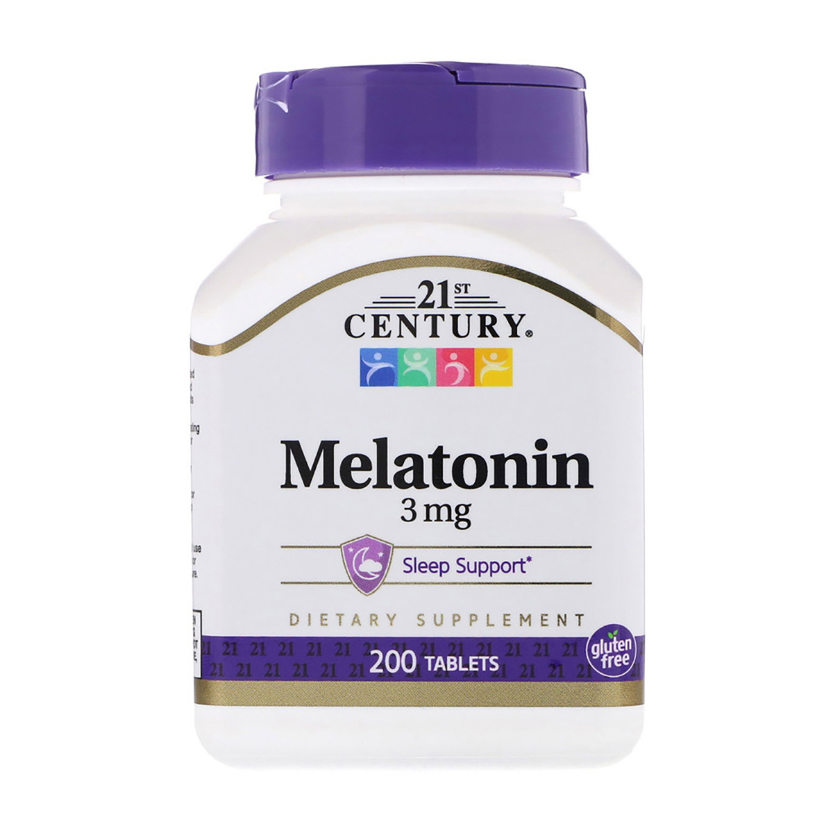

Мелатонін 21st Century Melatonin 3 мг, 200 таблеток