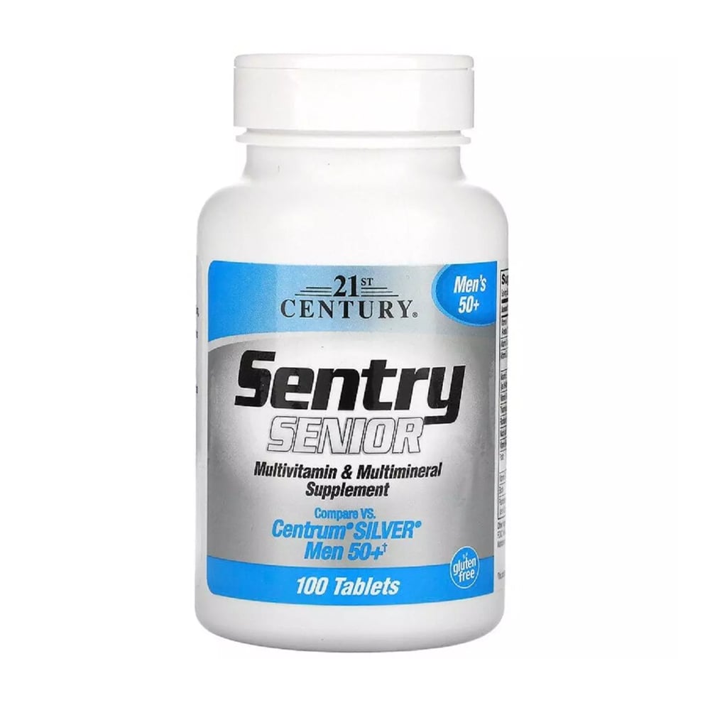 

Мультивітаміни та мультимінерали для чоловіків 50+ 21st Century Sentry Senior, 100 таблеток