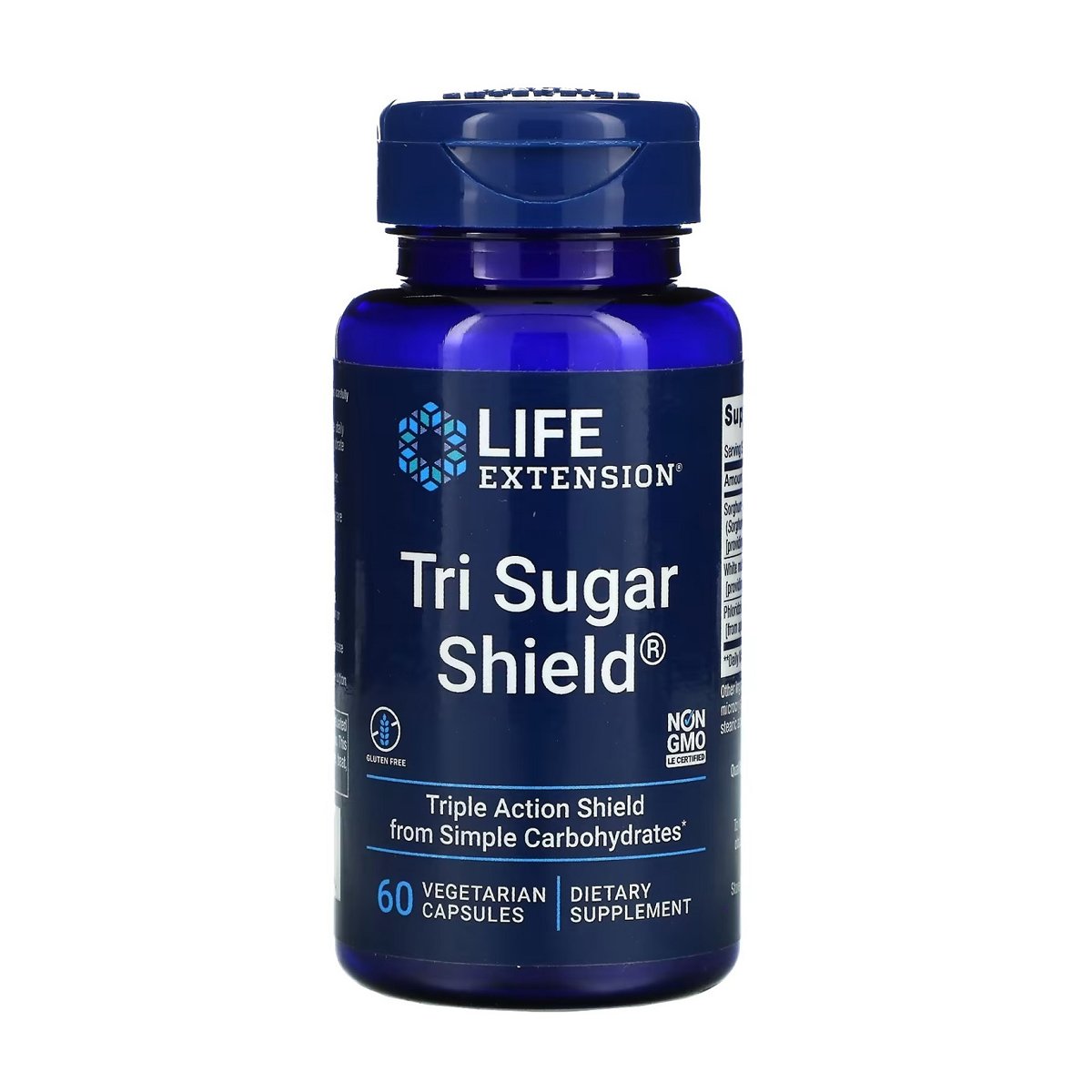 

Потрійний захист від цукру Life Extension Tri Sugar Shield, 60 вегетаріанських капсул