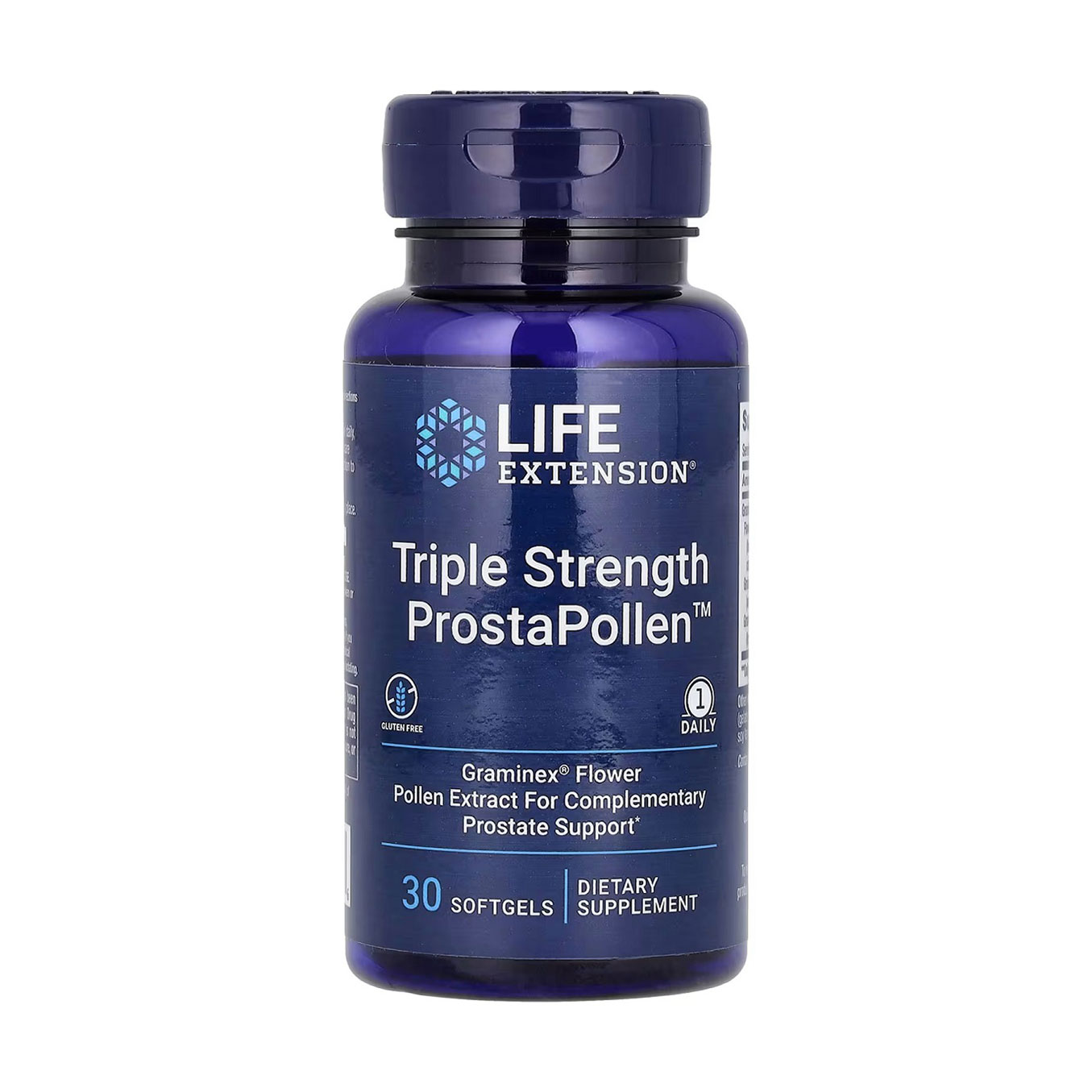 

Вітамінно-мінеральний комплекс для чоловіків Life Extension Triple Strength ProstaPollen, 30 гелевих капсул