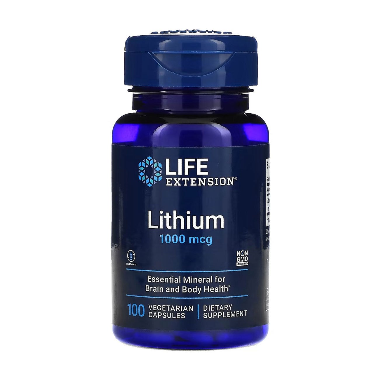 

Літій Life Extension Lithium 1000 мкг, 100 капсул