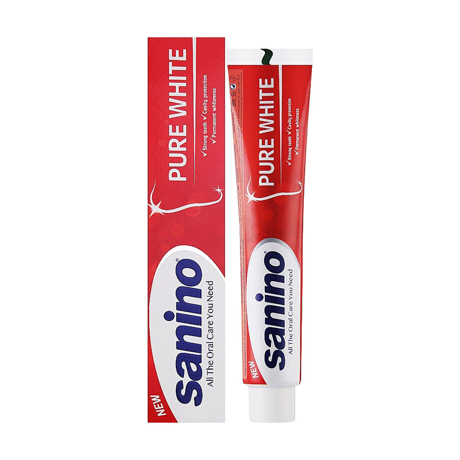 

Зубна паста Sanino Pure White Відбілювальна, 90 мл