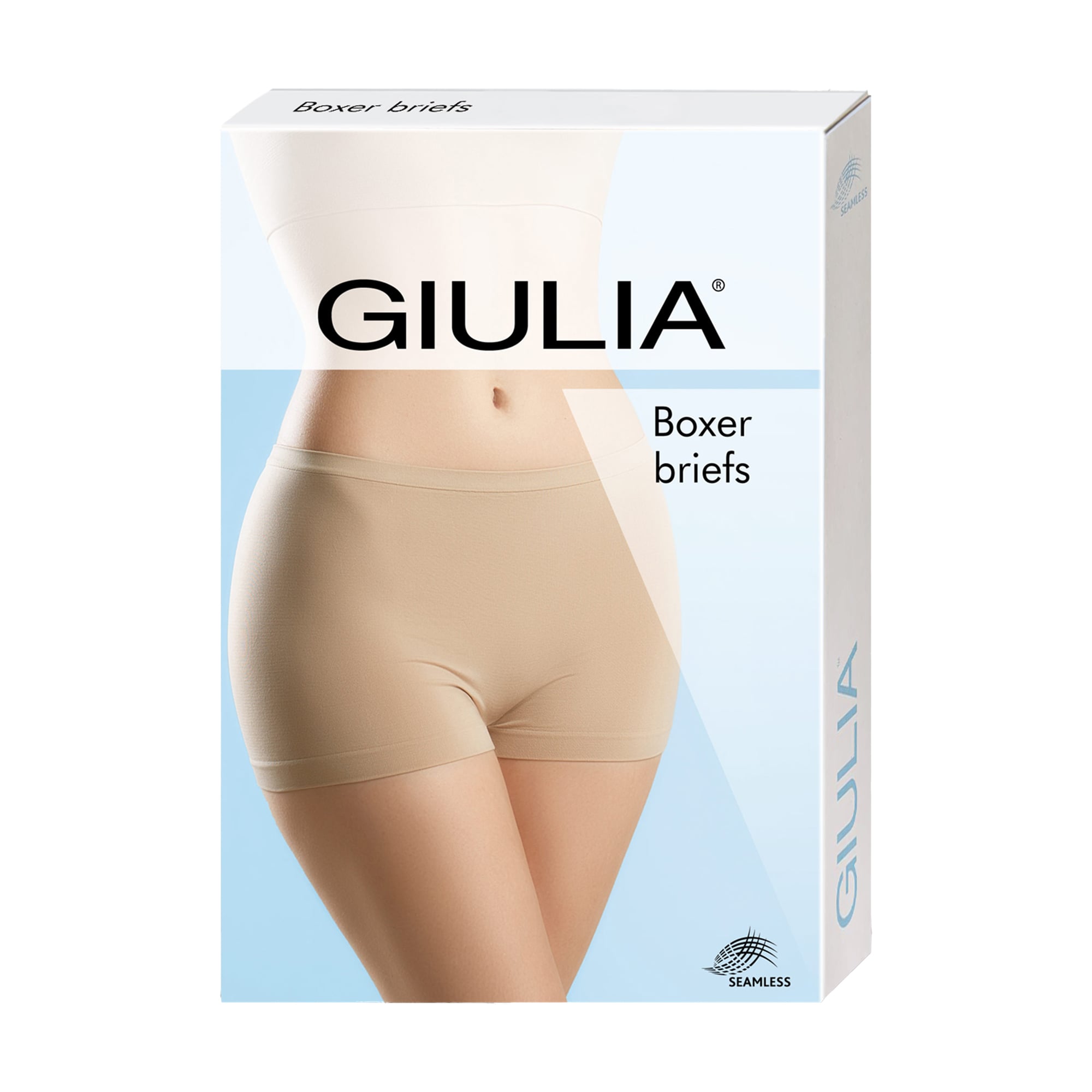Труси-шортики жіночі Giulia Boxer Briefs, White, розмір L/XL