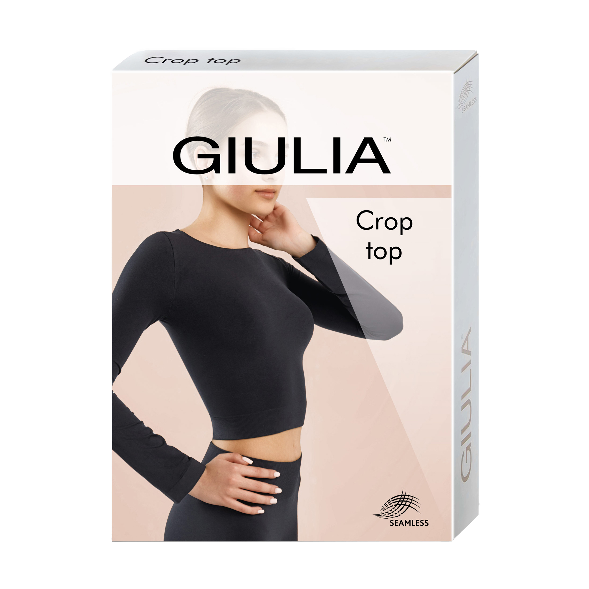 

Спортивний топ жіночий Giulia Crop Top з довгим рукавом, Khaki, розмір S/M