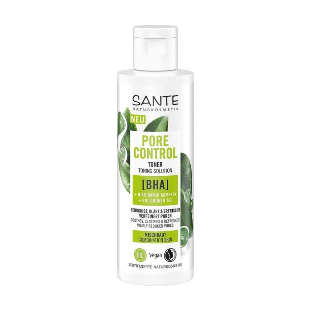 

Уцінка! Біотонік для обличчя Sante Pore Control Toner для комбінованої шкіри, з BHA-кислотою, комплексом ніацинаміду та зеленим чаєм, 125 мл