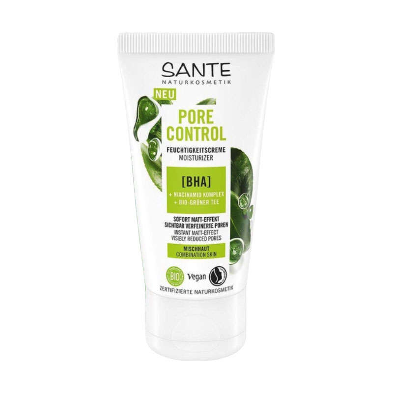 

Уцінка! Біокрем для обличчя Sante Pore Control Moisturizer для комбінованої шкіри, з BHA-кислотою, комплексом ніацинаміду та зеленим чаєм, 50 мл