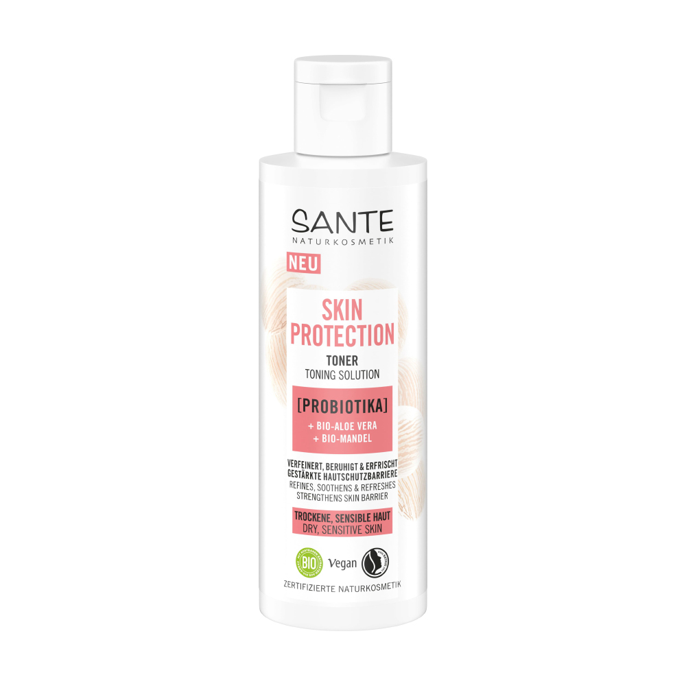

Уцінка! Міцелярний біотонік для обличчя Sante Skin Protection Toner для сухої та чутливої шкіри обличчя, з пробіотиками, 125 мл