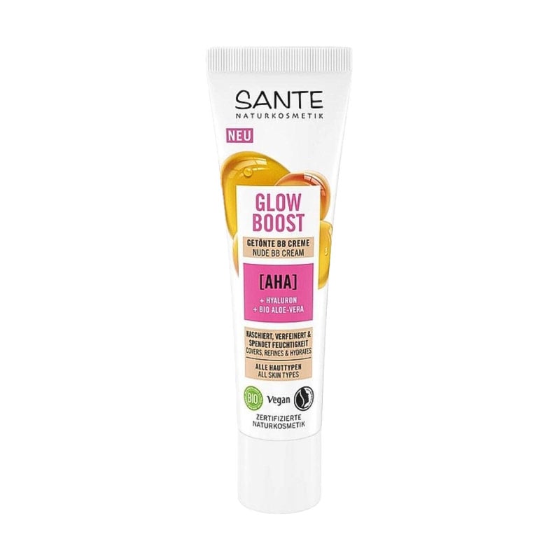 

ВВ-крем для обличчя Sante Glow Boost Nude BB Cream з фруктовими АНА-кислотами, 30 мл