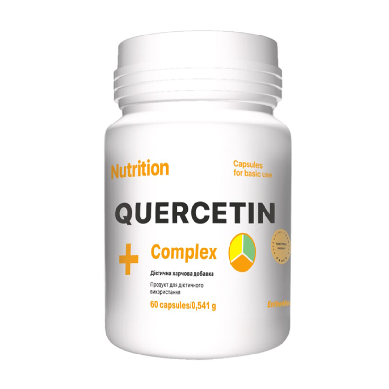 

Уцінка! Вітамінний комплекс с кверцетином EntherMeal Quercetin + Complex, 60 капсул