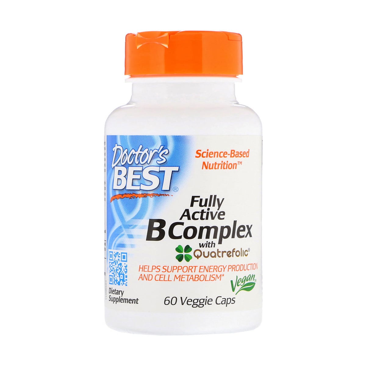 

Комплекс активних вітамінів B Doctor's Best Fully Active B Complex, 60 гелевих капсул