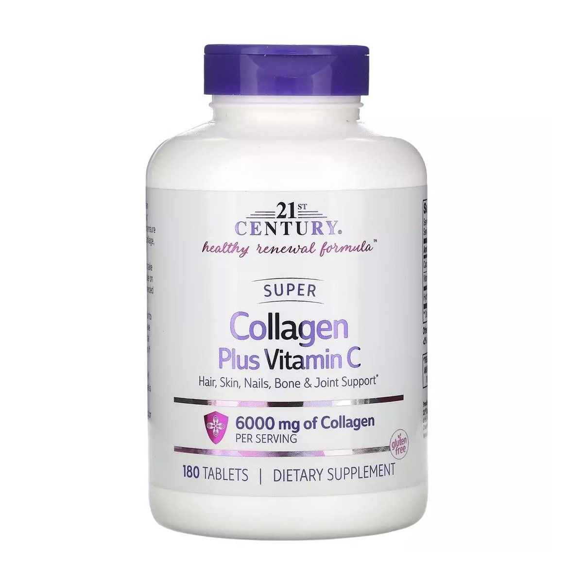 

Уцінка! Колаген з вітаміном-C 21st Century Super Collagen Plus Vitamin C, 180 таблеток