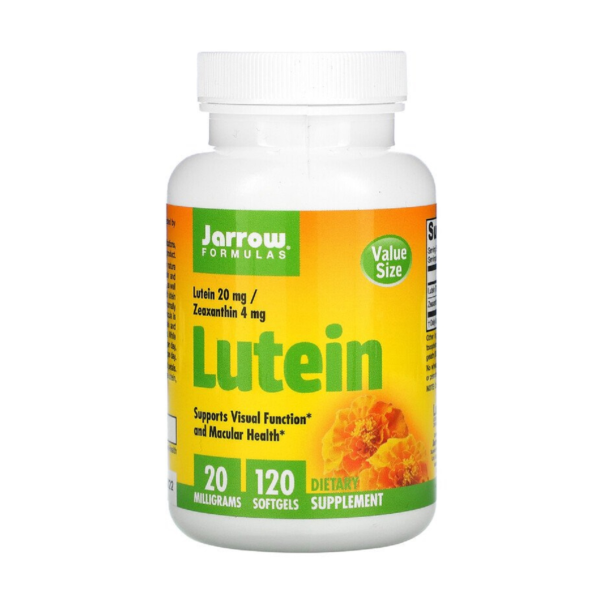 

Лютеїн Jarrow Formulas Lutein 20 мг, 120 гелевих капсул