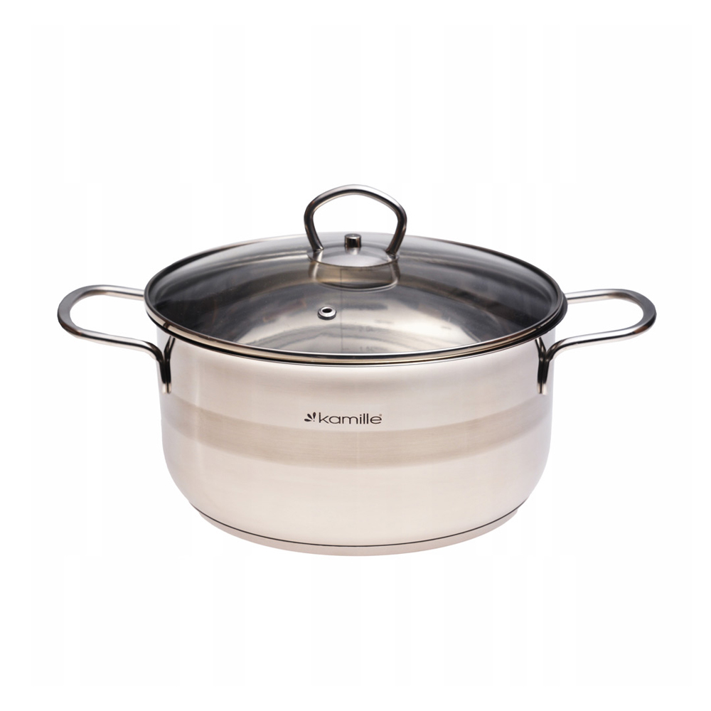

Каструля Kamille зі скляною кришкою, діаметр 22 см, 4 л (KM-5414)