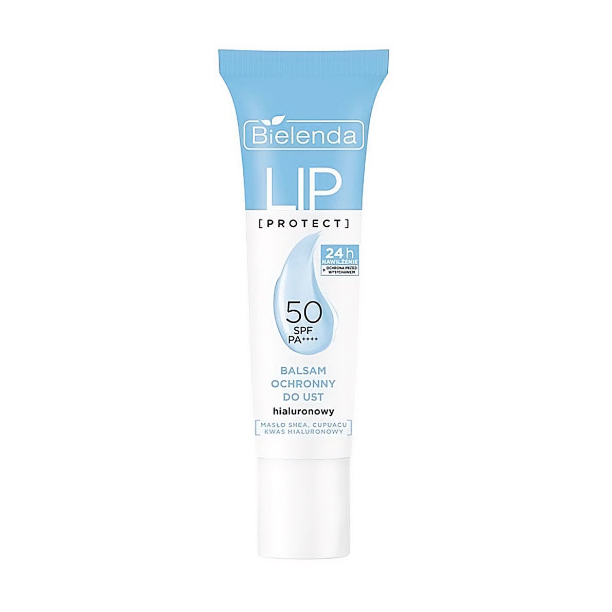 

Захисний бальзам для губ Bielenda Lip Protect SPF 50 PA++++ з гіалуроновою кислотою, 10 г