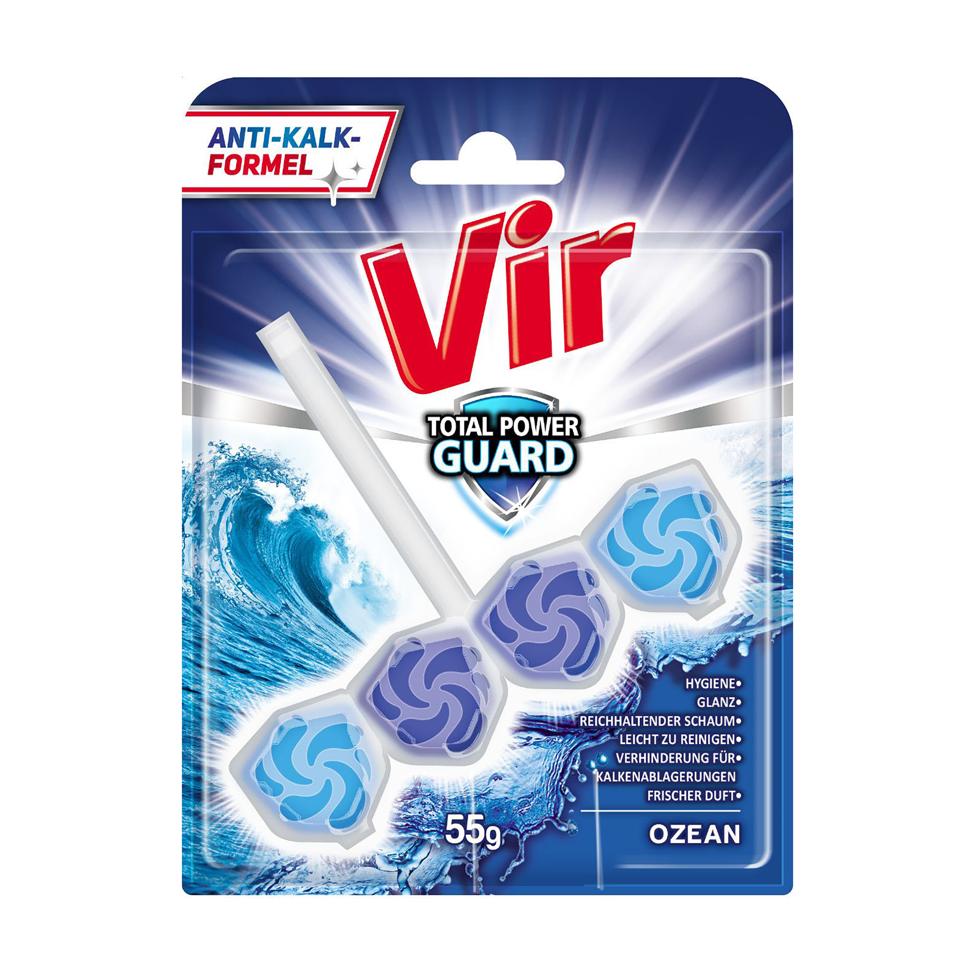 

Уцінка! Туалетний блок Vir Total Power Guard Океан, 55 г