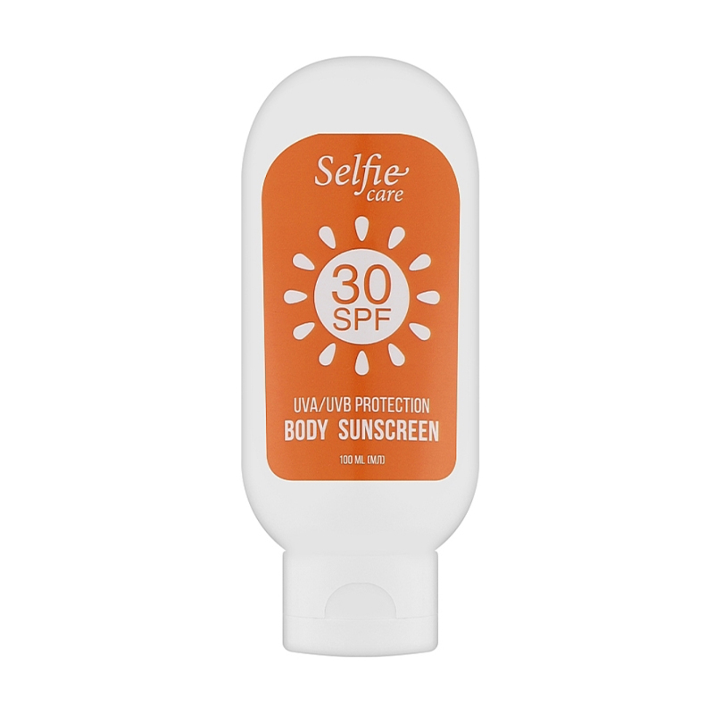 

Уцінка! Сонцезахисний крем для тіла Selfie Care Sunscreen Protection Cream SPF 30, 100 мл