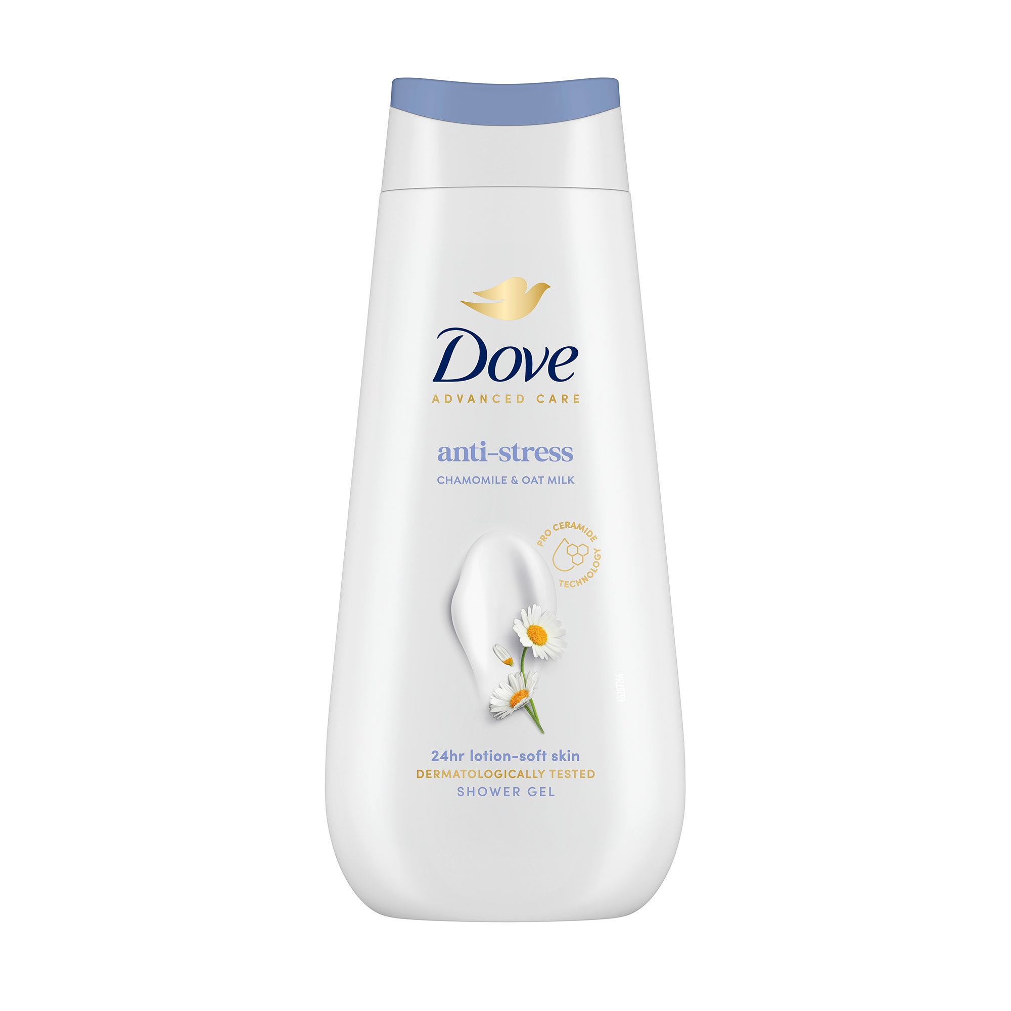 

Гель для душу Dove Advanced Care Anti-Stress Антистрес, з блакитною ромашкою та вівсяним молоком, 225 мл