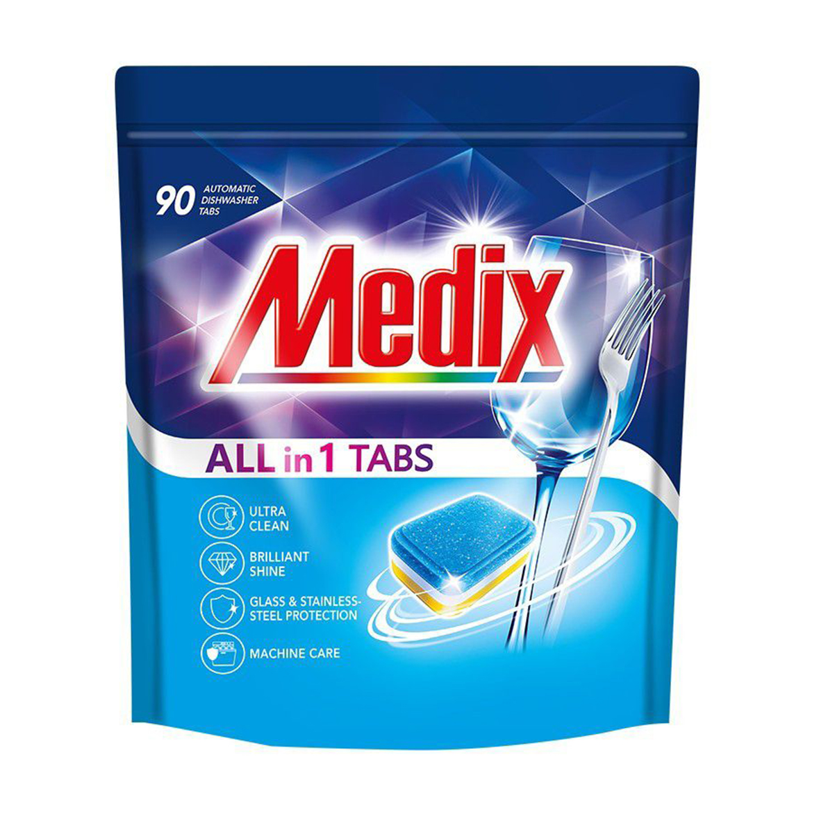 

Уцінка! Таблетки для посудомийних машин Medix All In 1, 90 шт