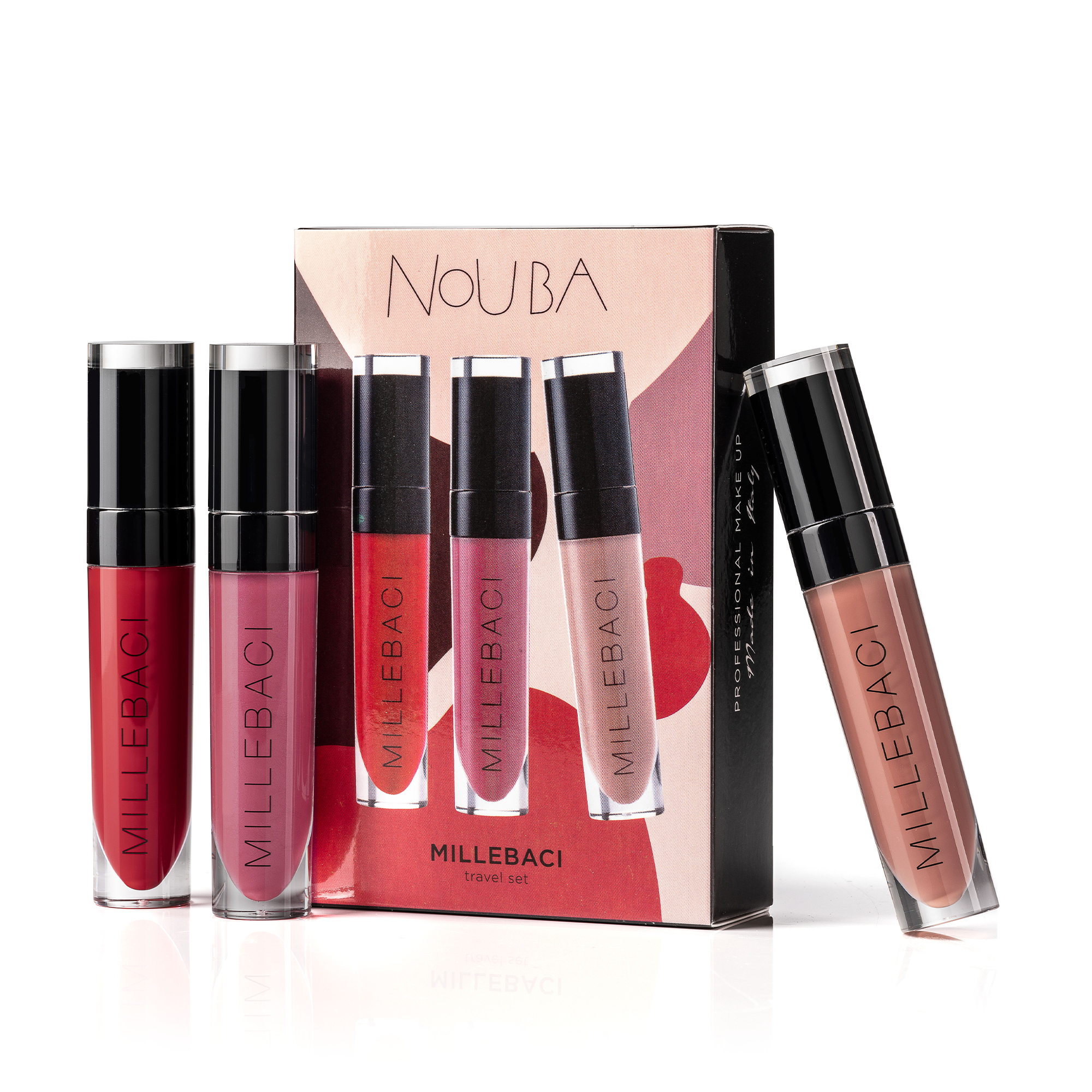 

Набір стійких помад для губ NoUBA Millebaci No.3 Colorful Set, 3*6 мл