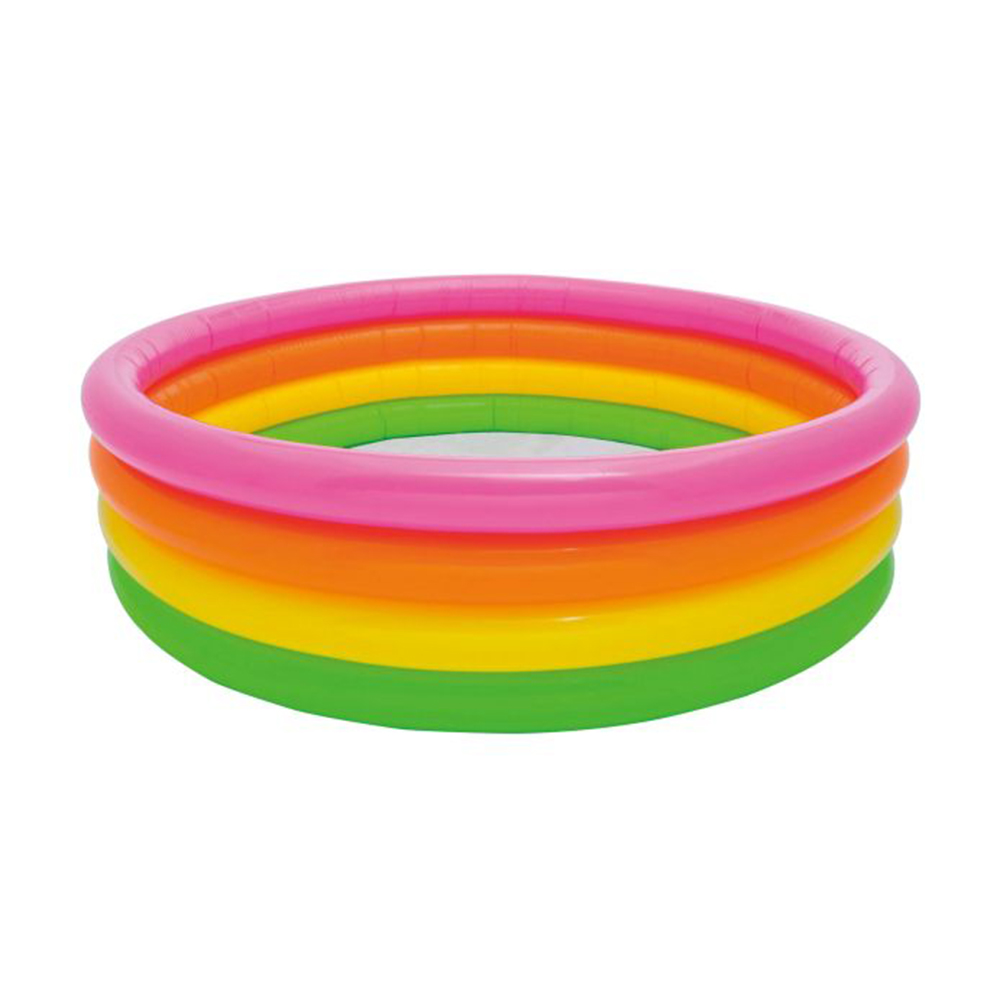 

Дитячий надувний басейн Intex Веселка, в коробці, від 3 до 6 років, 168*46 см (56441)