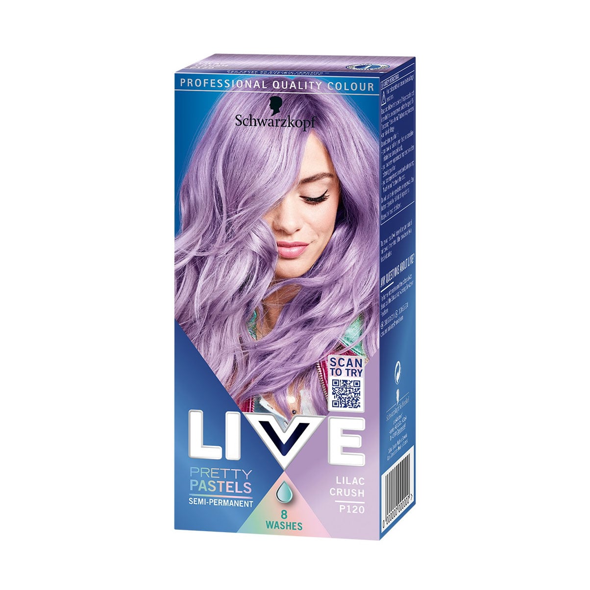 

Напівперманентна фарба для волосся Schwarzkopf Professional Live Ultra Brights Pretty Pastels, P120 Lilac Crush, 50 мл