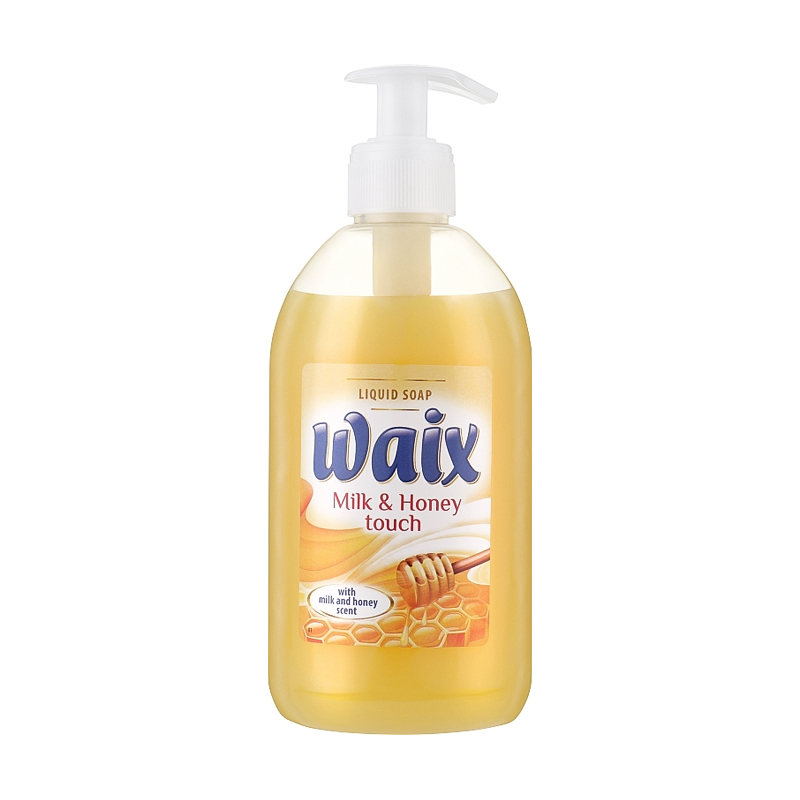 

Уцінка! Рідке мило WAIX Liquid Soap Milk & Honey Touch Молоко та мед, 500 мл