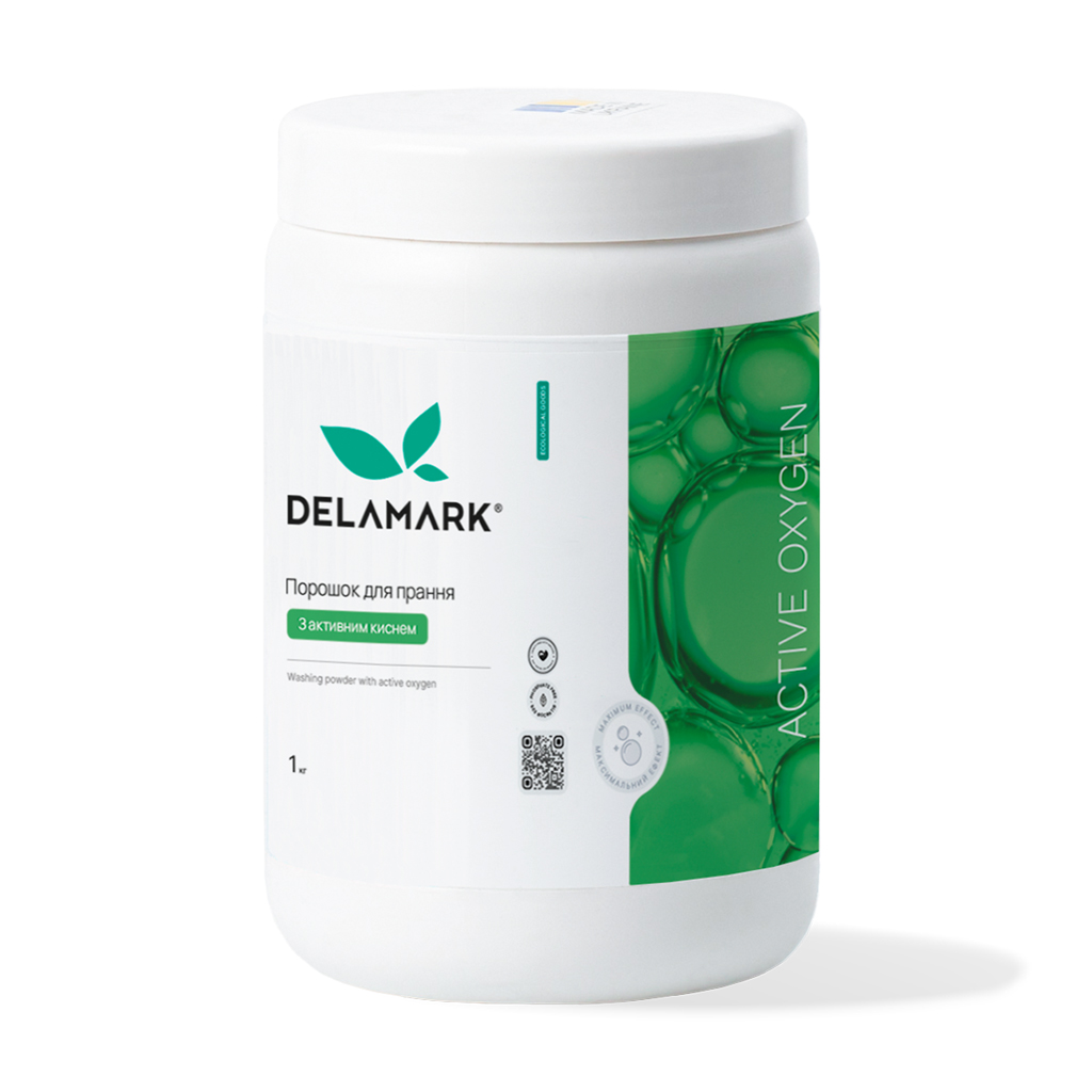 

Пральний порошок Delamark з активним киснем, 1 кг