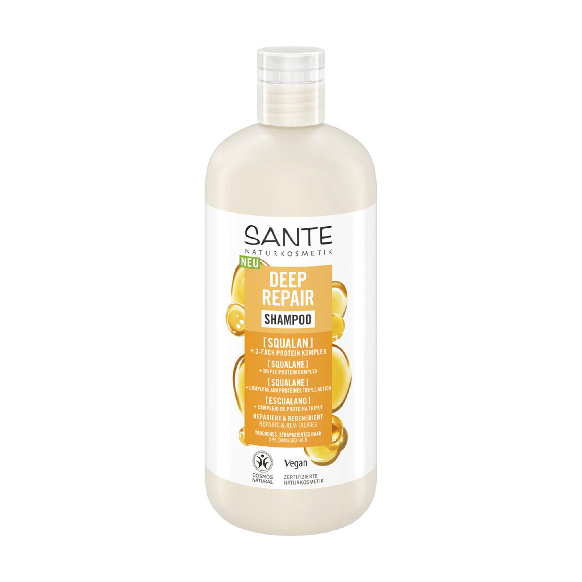 

Уцінка! Шампунь Sante Deep Repair Shampoo для відновлення сухого пошкодженого волосся, зі скваланом, 500 мл