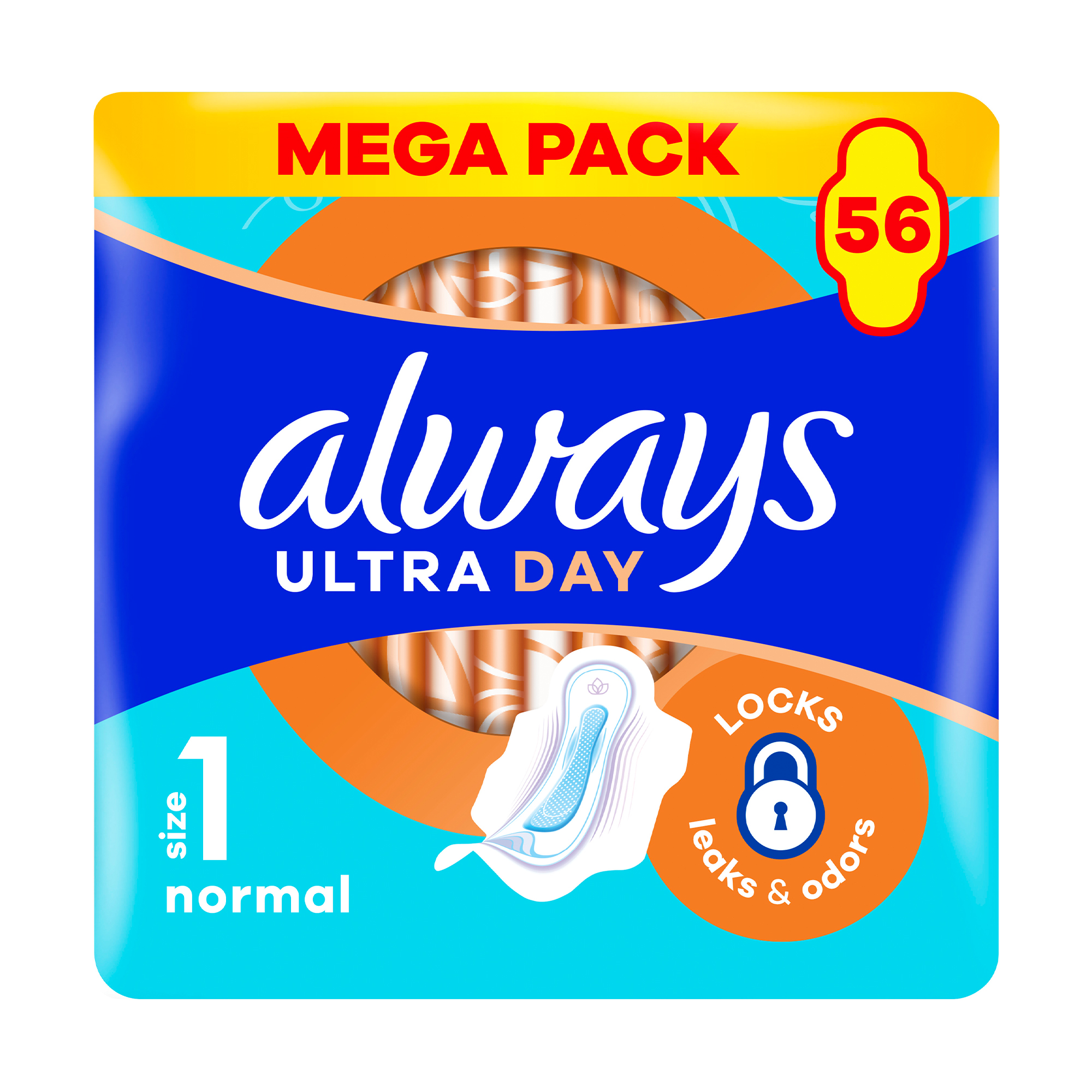 

Гігієнічні прокладки Always Ultra Day Normal, розмір 1, 56 шт