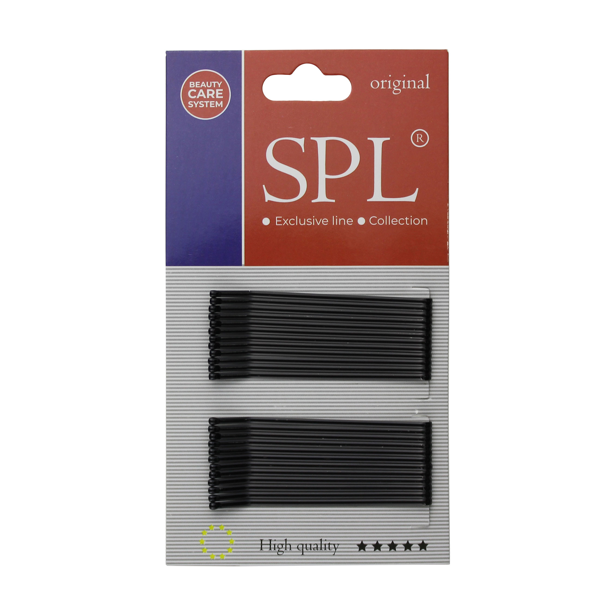 

Набір невидимок для волосся SPL чорні, 6 см, 24 шт (3000-0060)