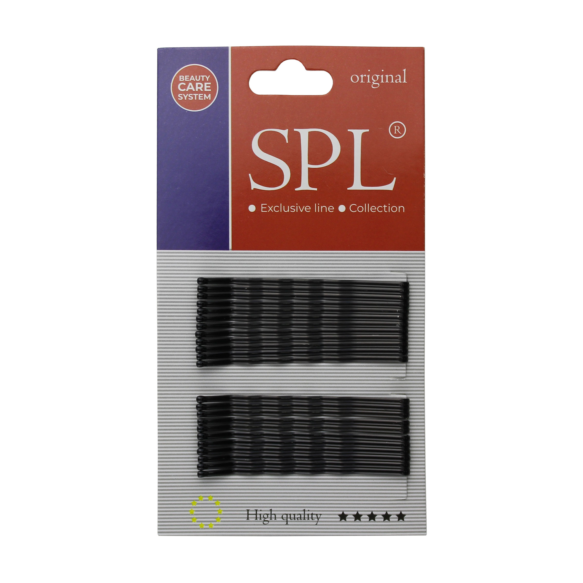 

Набір невидимок для волосся SPL фрезеровані, чорні, 6 см, 24 шт (3010-0060)