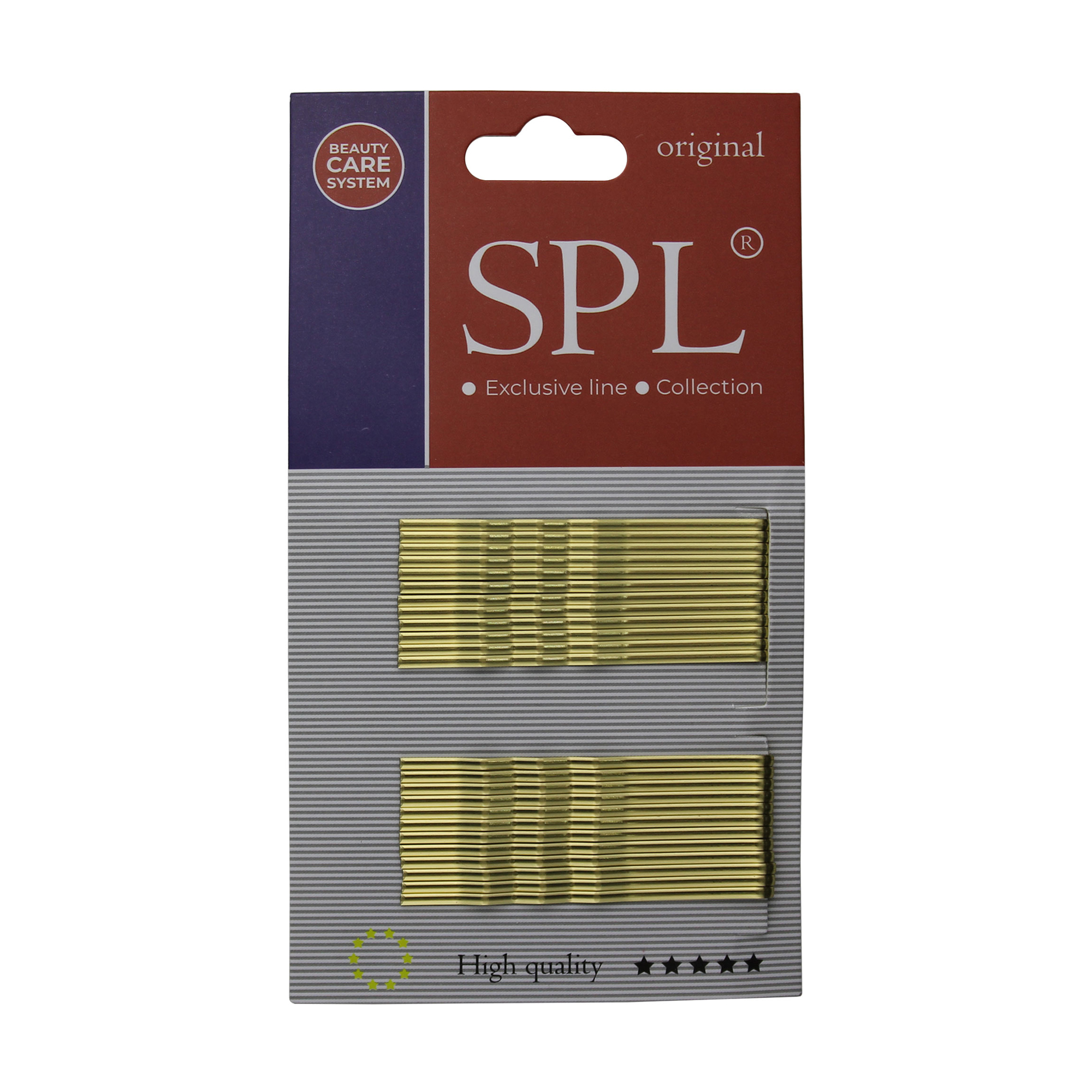 

Набір невидимок для волосся SPL фрезеровані, золоті, 6 см, 24 шт (3022-0060)
