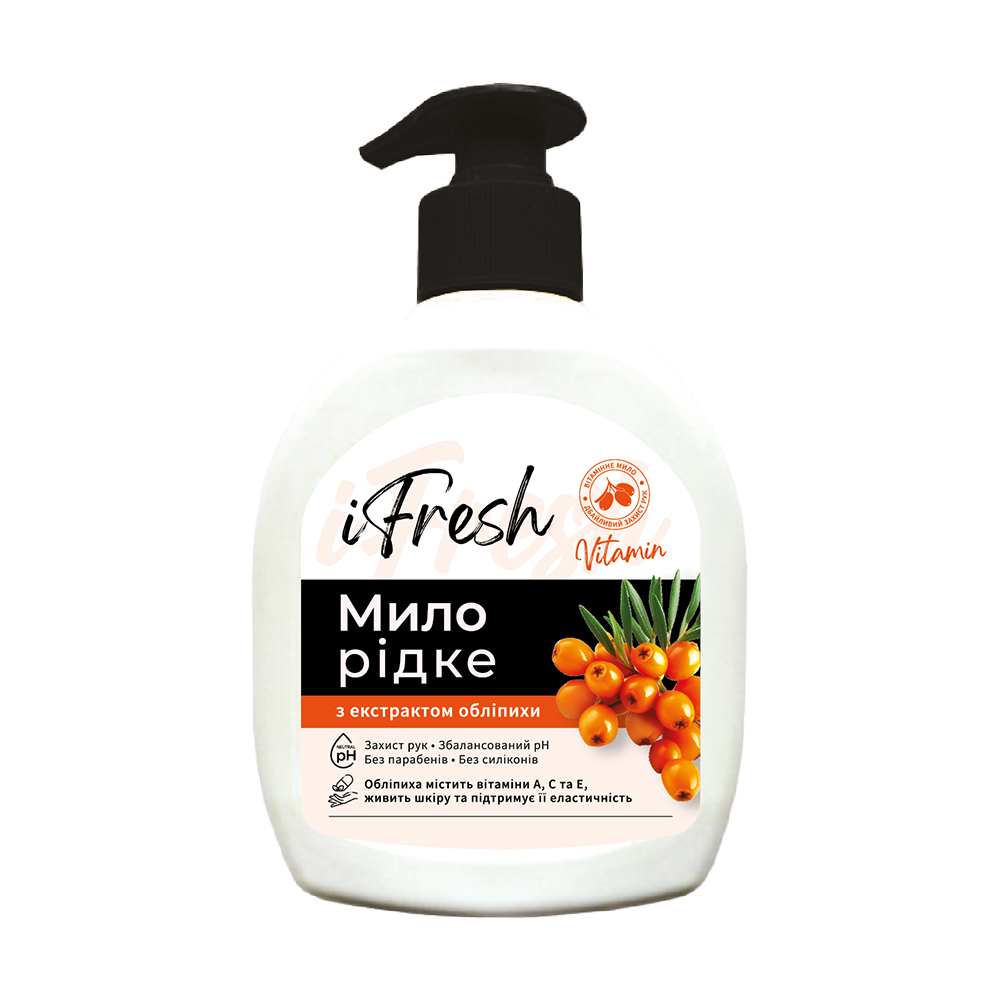 

Рідке мило iFresh Vitamin з екстрактом обліпихи, 300 мл
