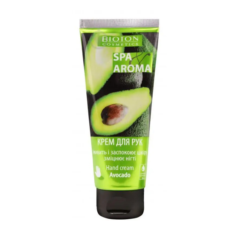 

Заспокійливий та живильний крем для рук Bioton Cosmetics Spa & Aroma Hand Cream з олією авокадо, 75 мл