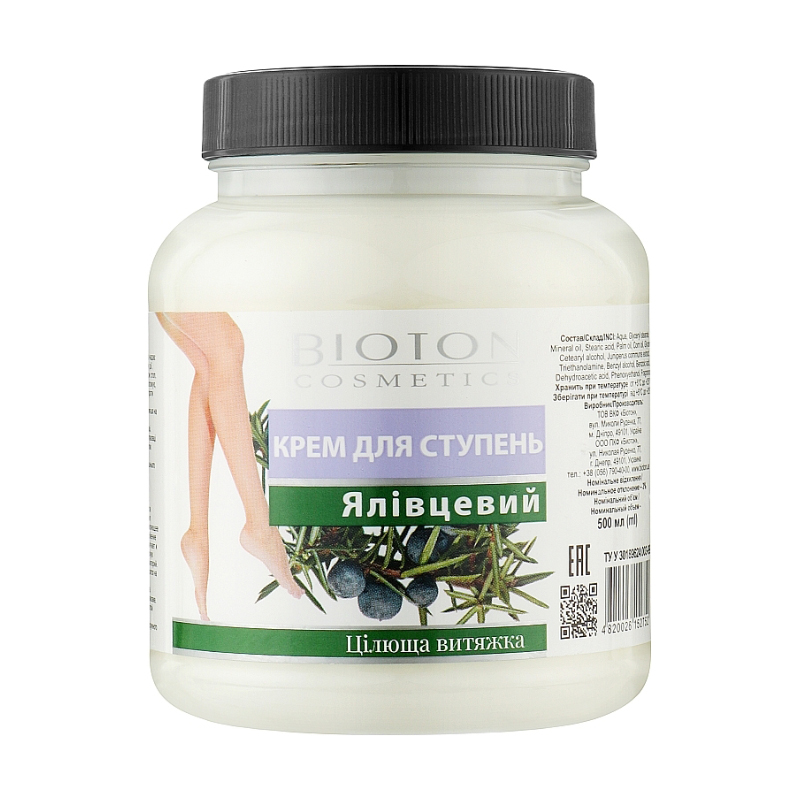 

Уцінка! Крем для ступнів Bioton Cosmetics Ялівцевий, 500 мл