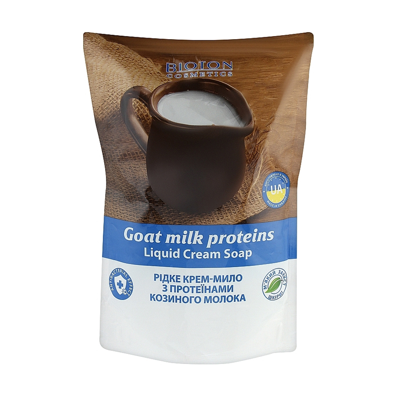 

Уцінка! Рідке крем-мило Bioton Cosmetics Liquid Cream Soap з протеїнами козиного молока, 500 мл