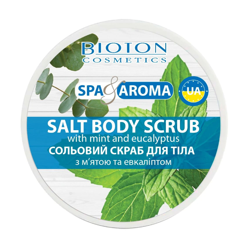 

Уцінка! Сольовий скраб для тіла Bioton Cosmetics Spa & Aroma Salt Body Scrub з м`ятою та евкаліптом, 250 мл