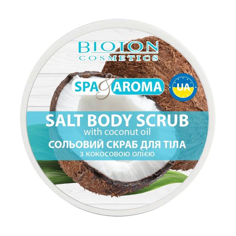 

Уцінка! Сольовий скраб для тіла Bioton Cosmetics Spa & Aroma Salt Body Scrub з кокосовою олією, 250 мл