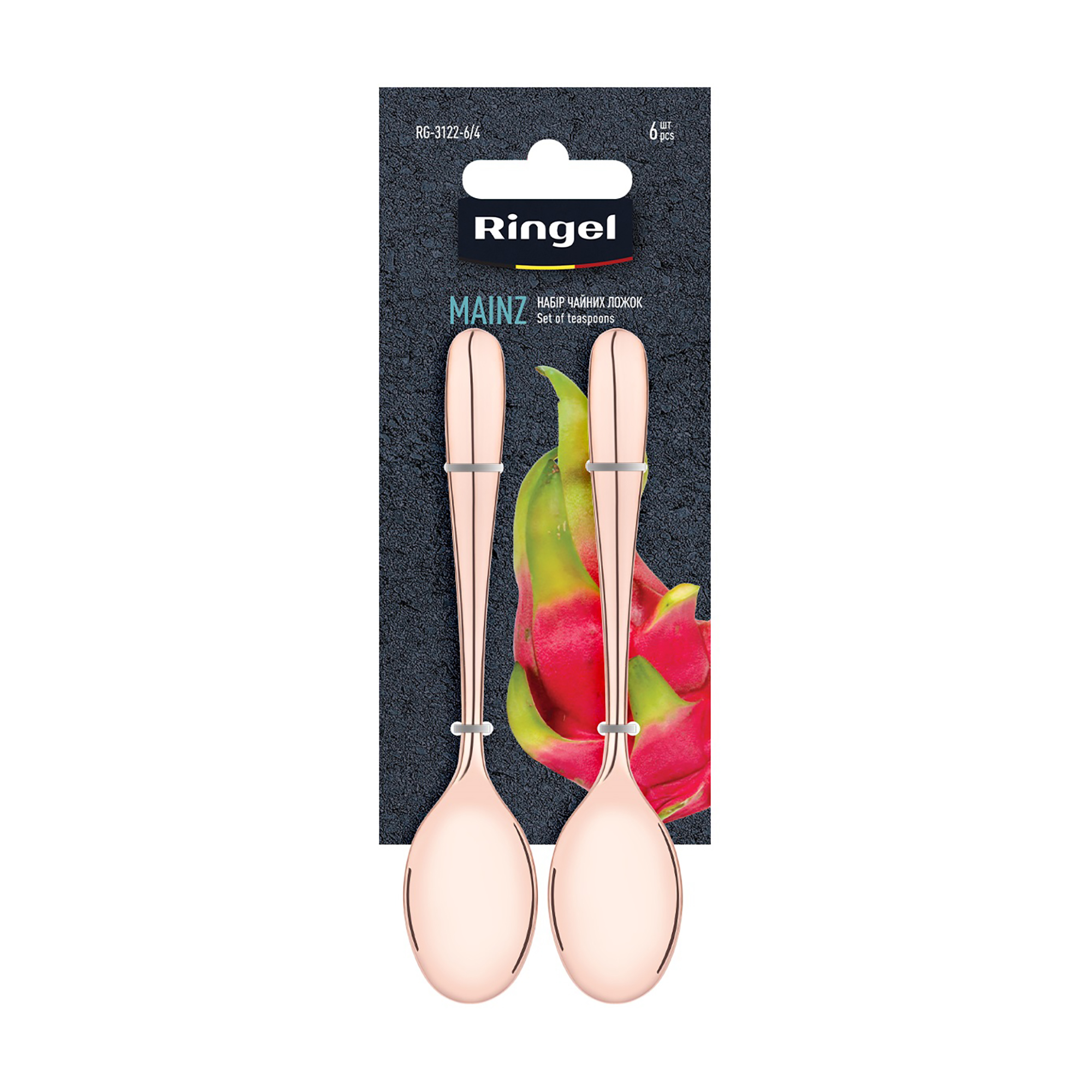 

Набір чайних ложок Ringel Mainz на блістері, 6 шт (RG-3122-6/4)