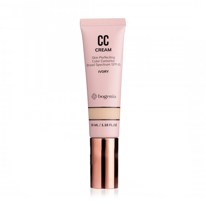 

СС-крем для обличчя Bogenia СС Skin Perfecting Color Corrector Broad Spectrum SPF45 BG606, 001 Ivory, 35 мл