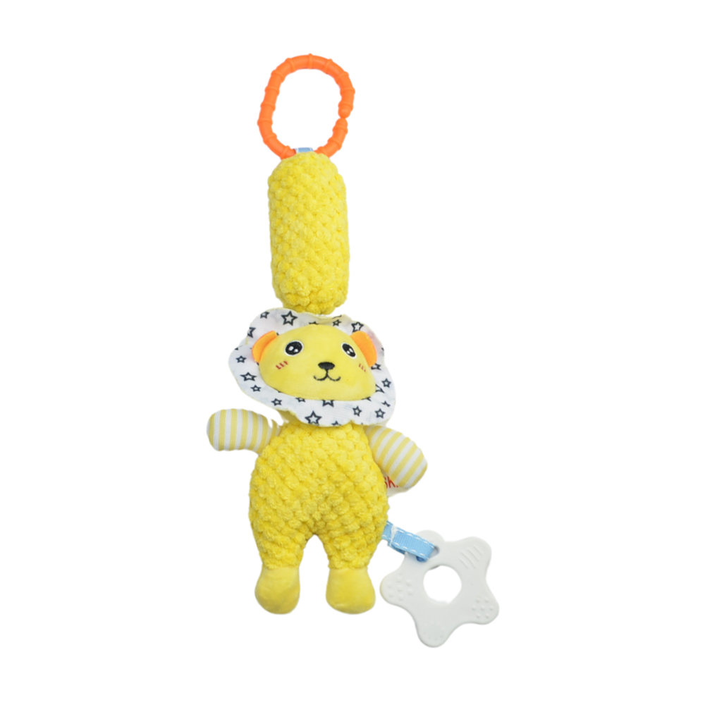 

М'яка іграшка-брязкальце Lindo Лев, від народження, 36*12*5 см (F 1015)