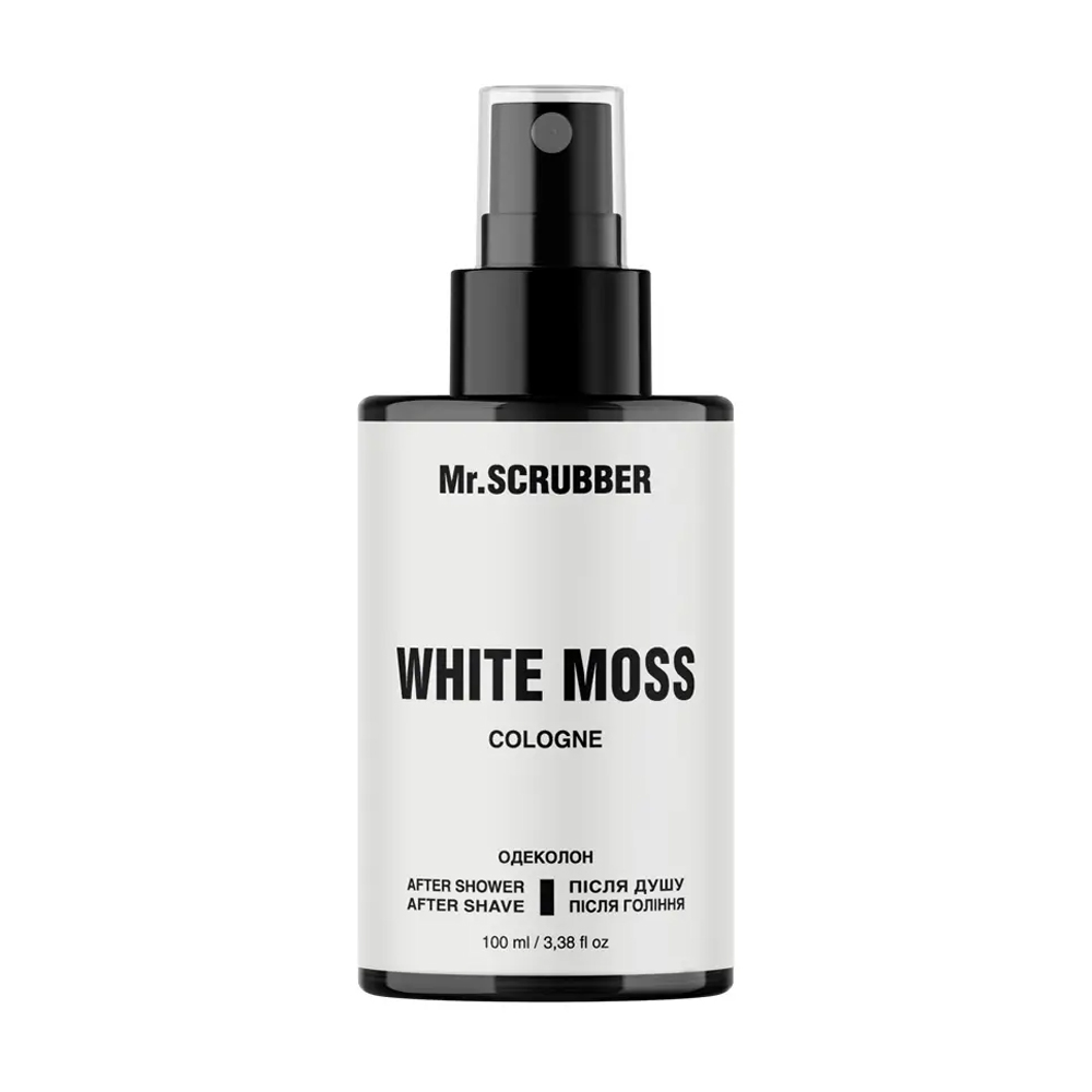 

Одеколон після душу та гоління Mr.Scrubber White Moss Cologne After Shower After Shave, 100 мл